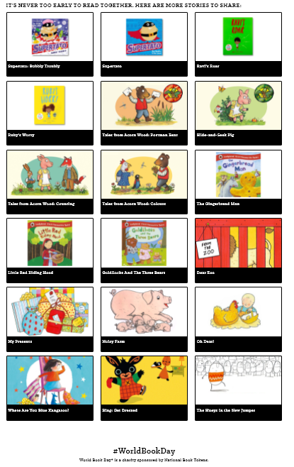 World Book Day Online Resources for Parents